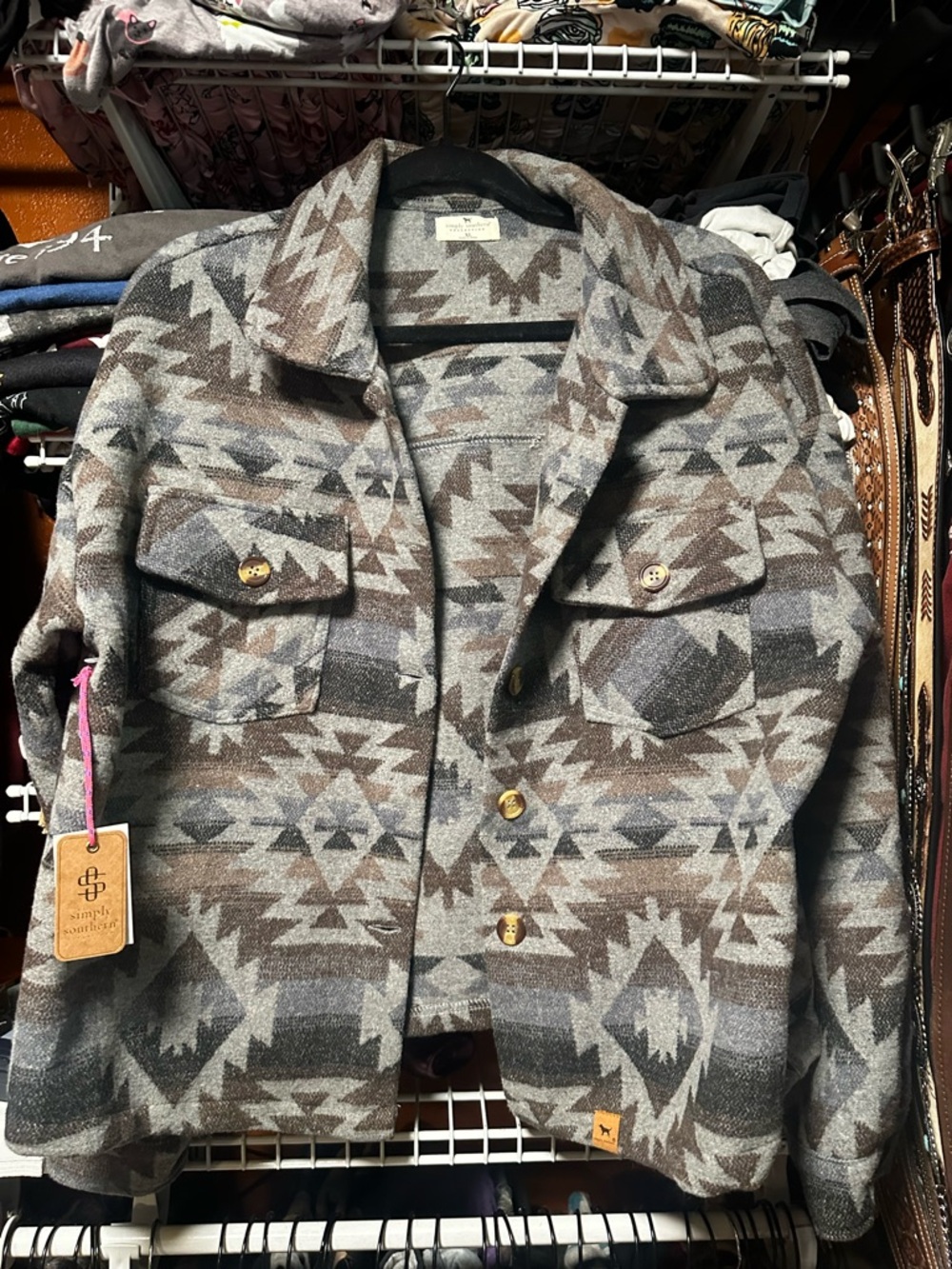Simply Southern Aztec jacket